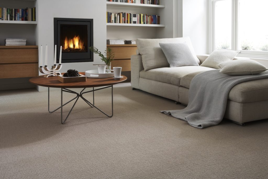 A beautiful lounge showcasing a Jacaranda carpet